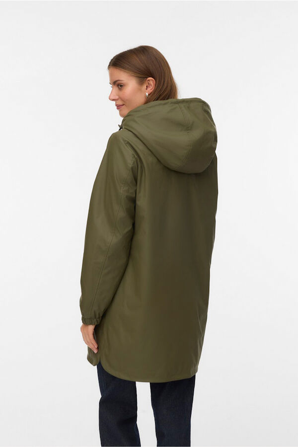 Vero Moda Imperme&aacute;vel com capuz Verde
