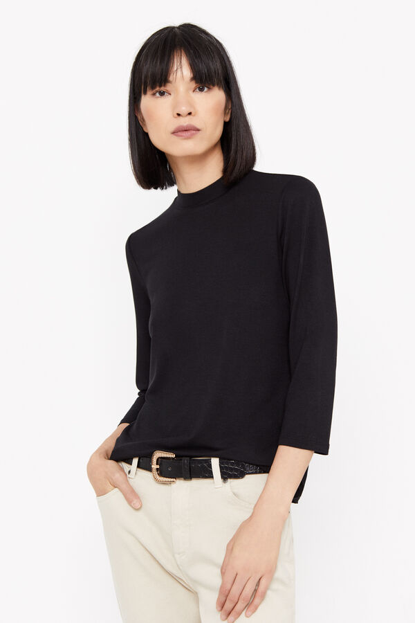 Cortefiel T-shirt fluida perkins Preto