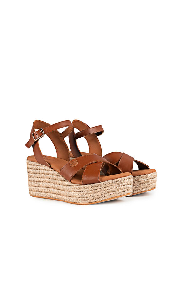 Popa Sapatos Benijo pele  Castanho