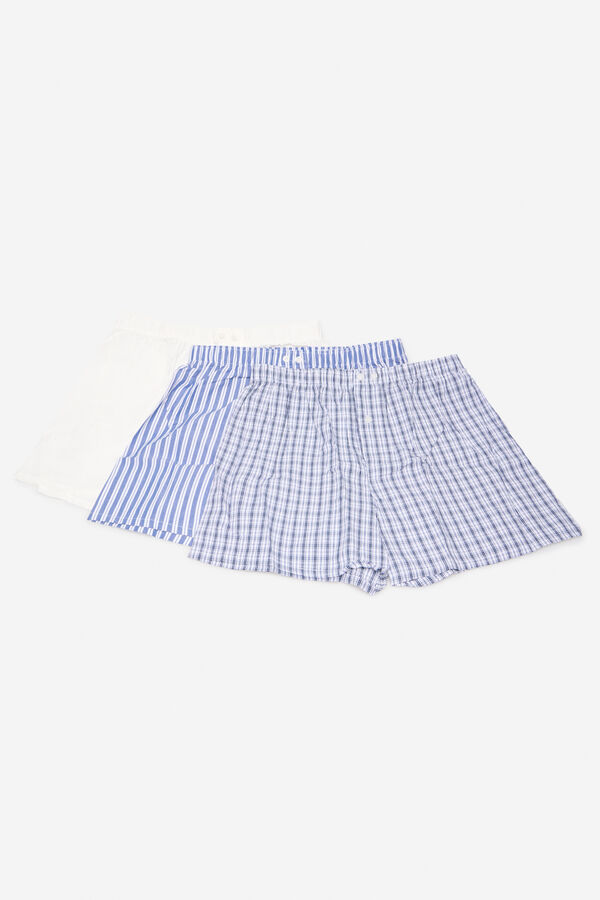 Cortefiel Pack 3 boxer tela Blanco