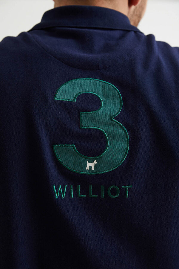 Williot Polo Numbers Marino Azul marino