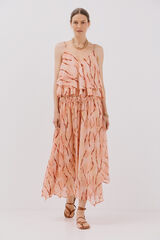 Cortefiel Maxi falda con vuelo Multicolor