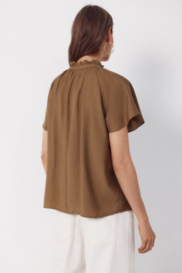 Cortefiel Blusa com manga raglan Verde