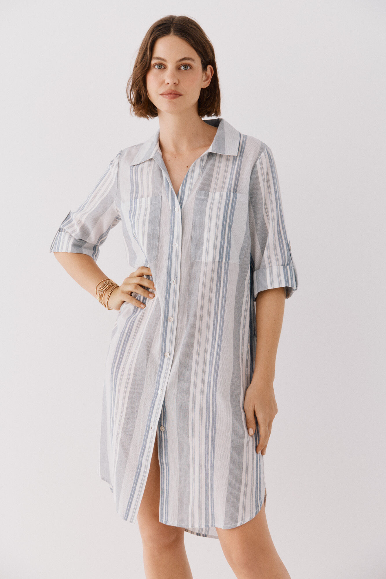 Cortefiel Caft&aacute;n camisero largo