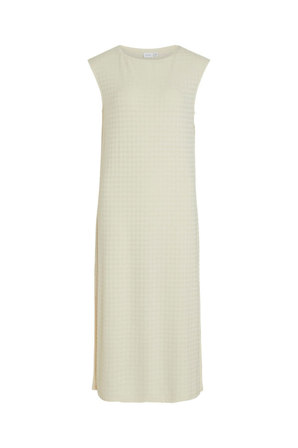 Vila Vestido midi con manga corta Gris