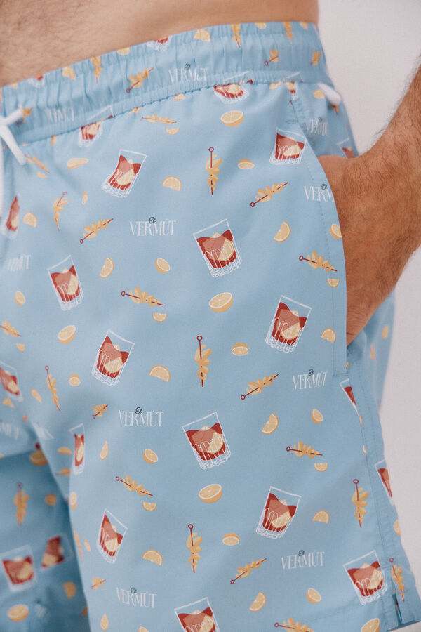 Cortefiel Mai&ocirc; estampado aperitivo Azul