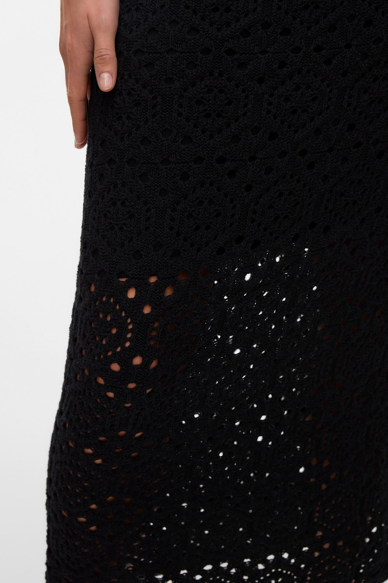 Vero Moda Falda midi punto calado