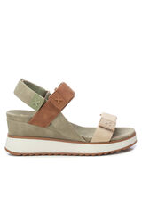 XTI Sand&aacute;lia de cunha Verde