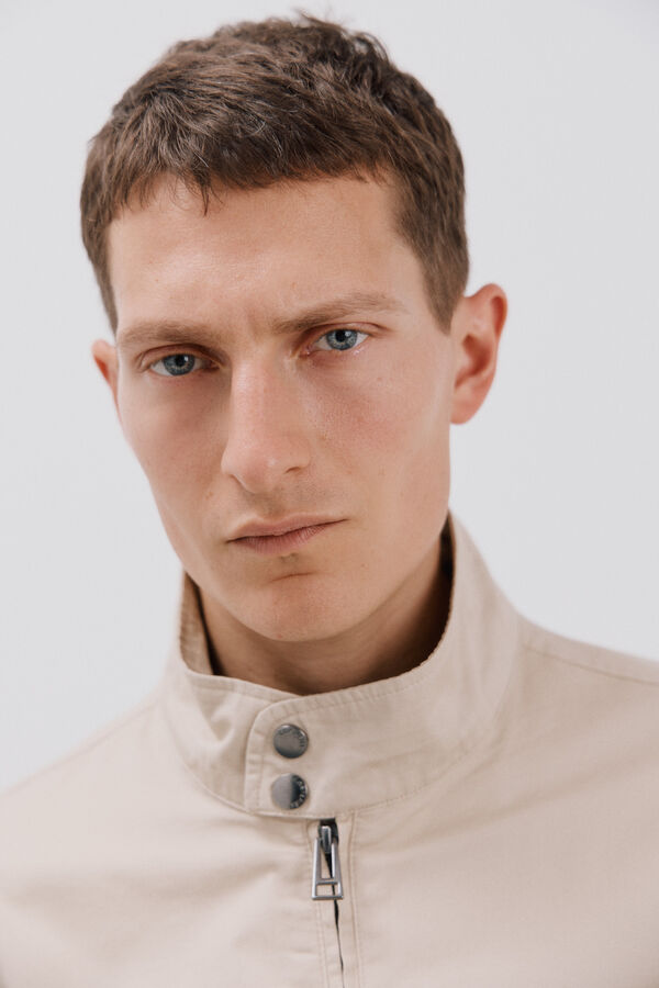 Cortefiel Cazadora algod&oacute;n Beige