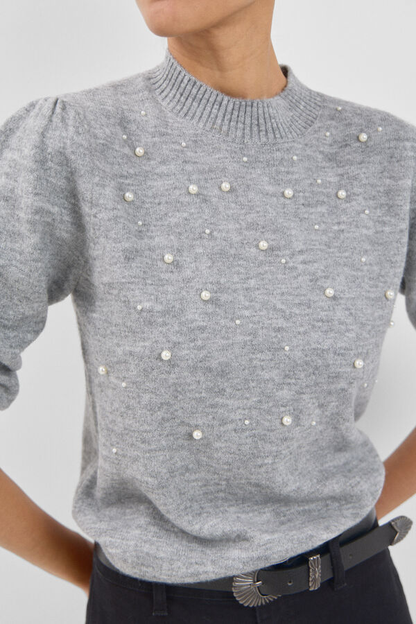 Cortefiel Camisola gola alta Cinzento