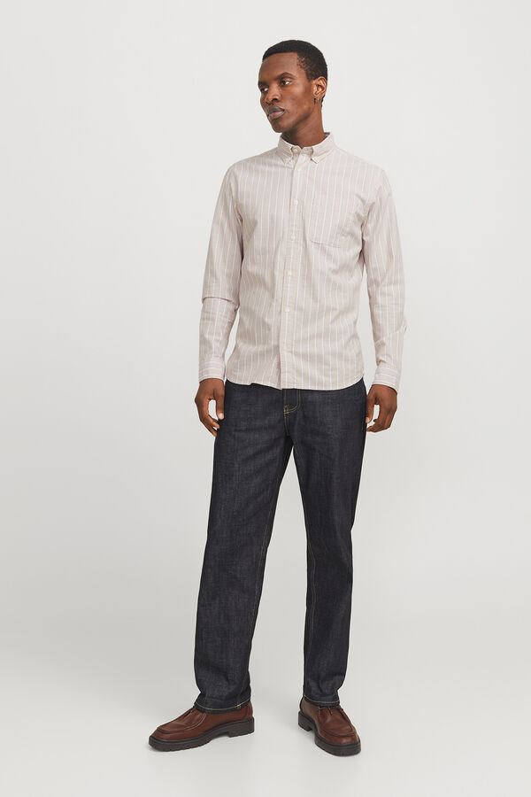 Jack & Jones Camisola oxford slim fit Castanho