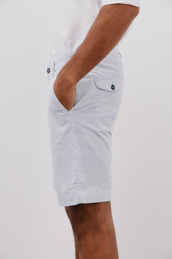 Cortefiel Bermudas Oxford calças chino Azul