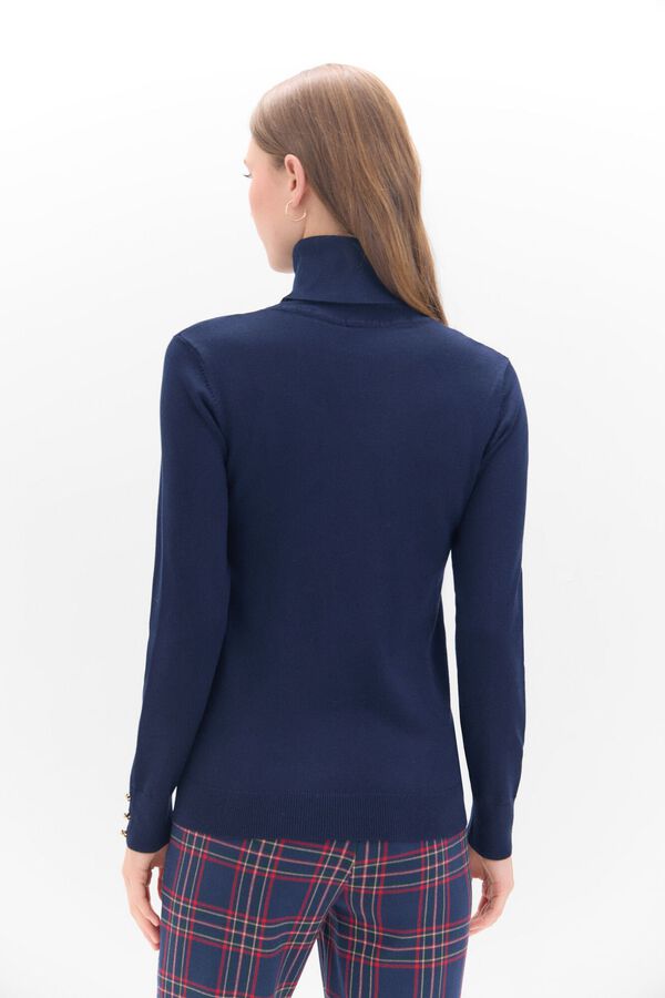 Cortefiel Camisola gola alta Azul