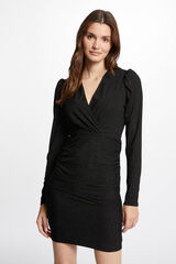 Morgan Vestido corto ajustado Negro