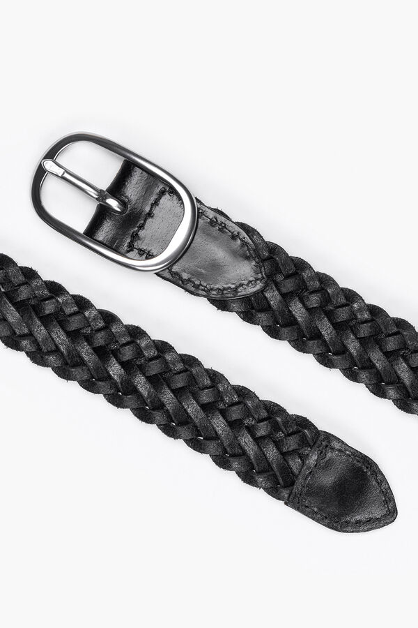 Levi's Cintur&oacute;n trenzado Charlie Negro