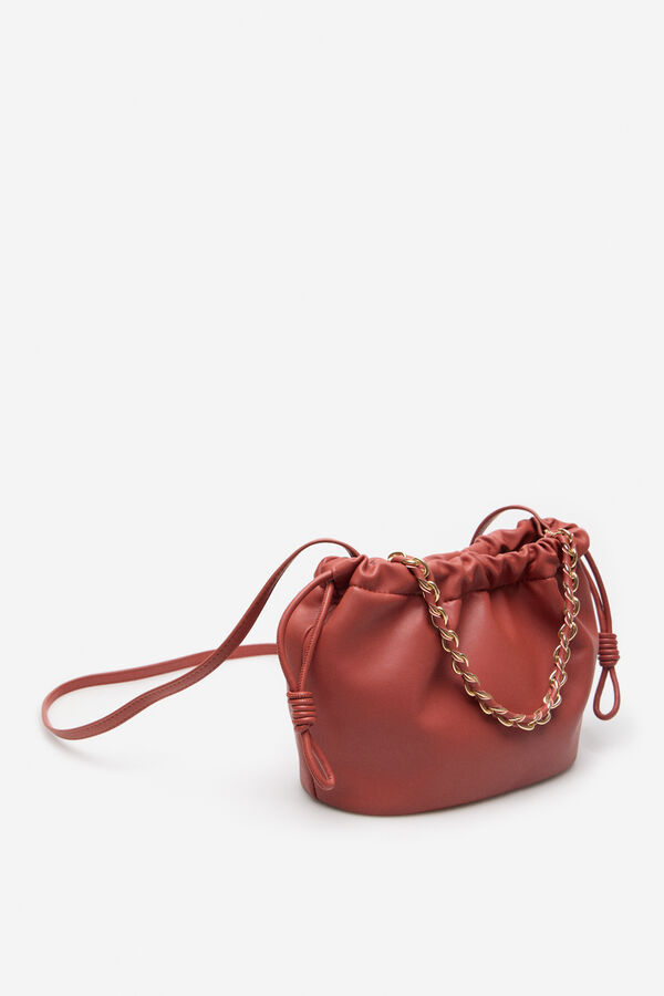 Cortefiel Bolso saco bandolera Coral
