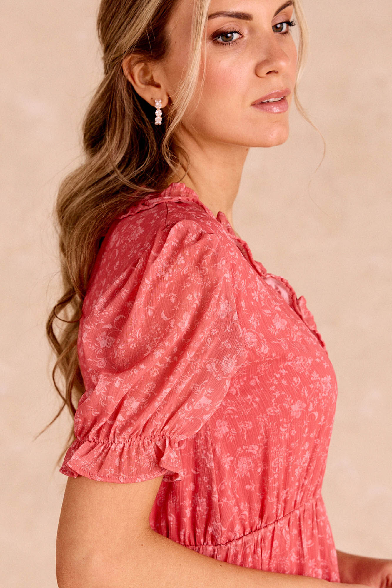 Pol&iacute;n Et Moi Vestido corto Melocoton