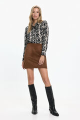 Vero Moda Camisa estampada manga larga Negro