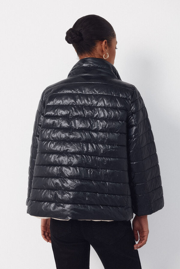 Cortefiel Cazadora acolchada reversible Negro