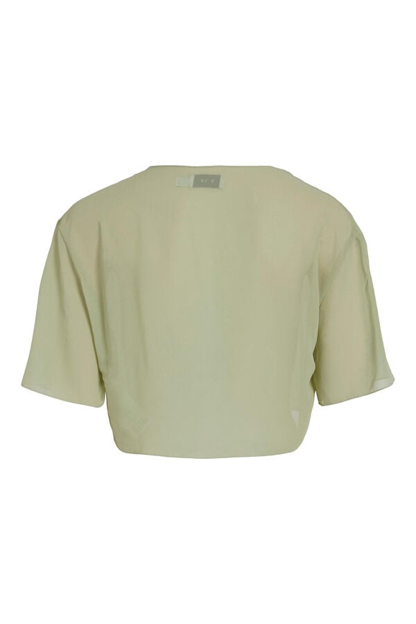 Vila Casaco de festa em chiffon Verde