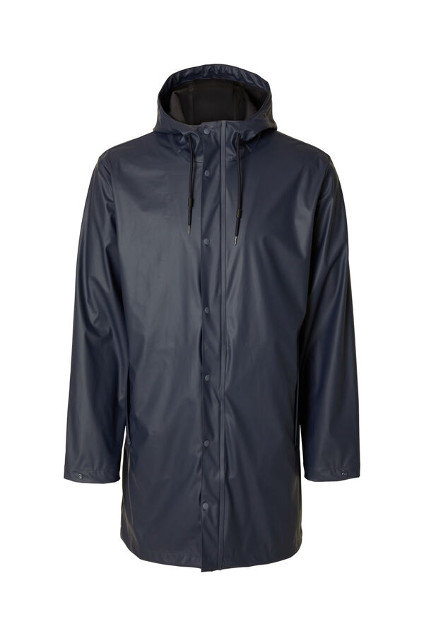 Selected Chubasquero impermeable con capucha Gris oscuro