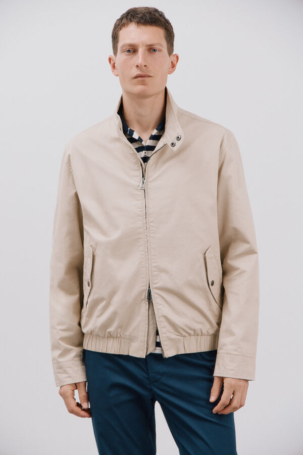 Cortefiel Cazadora algod&oacute;n Beige