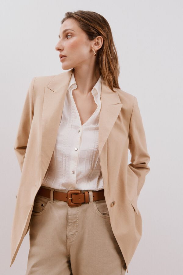 Cortefiel Blazer leve Tostado