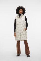 Vero Moda Colete midi acolchoado Cinzento