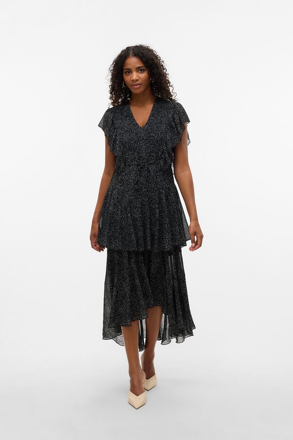 Vero Moda Vestido comprido bolinhas Preto