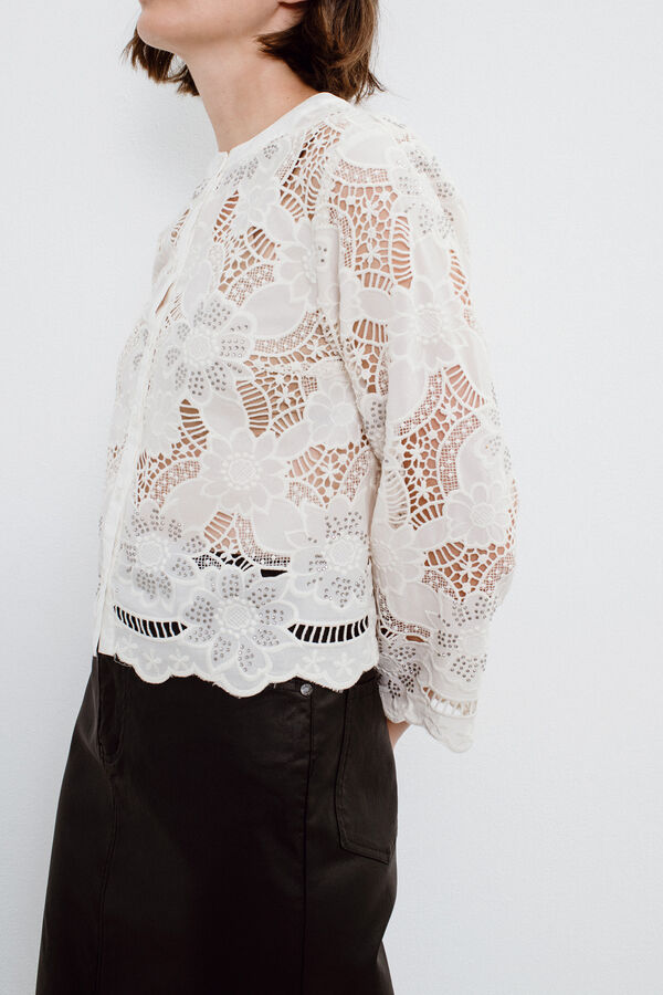 Object Top de renda Branco