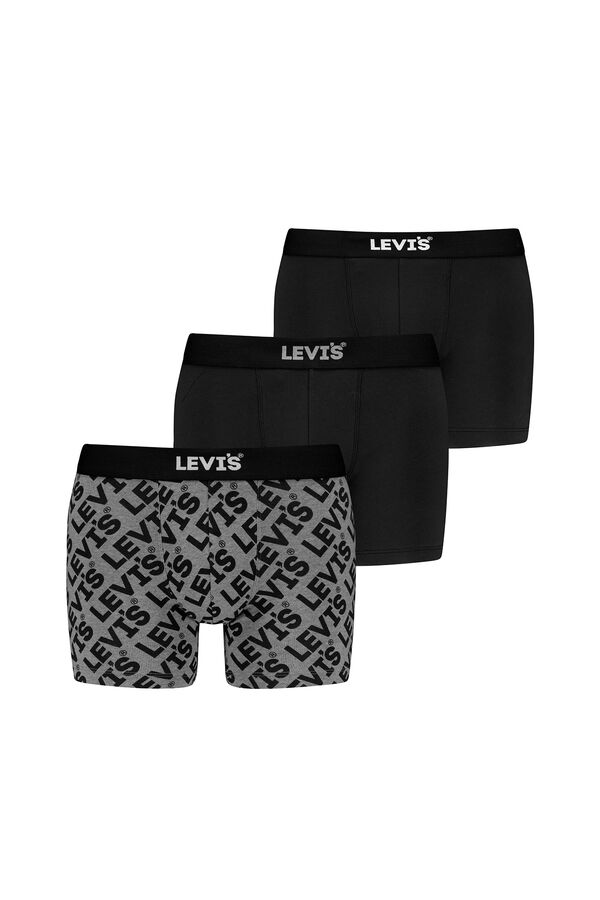 Levi's Pacote de caixa de presente com 3 boxers masculinos Levi's&reg; Preto