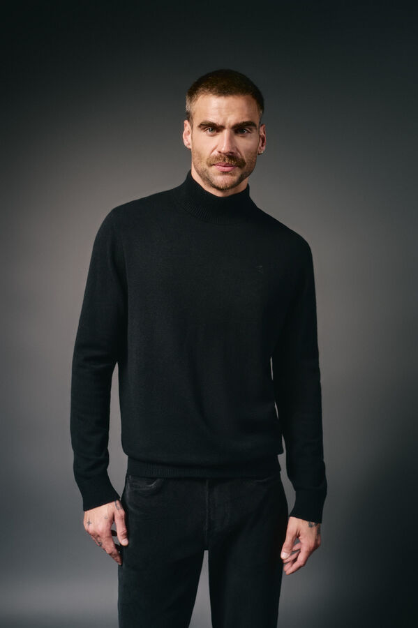 OOTO Jersey cuello perking Negro