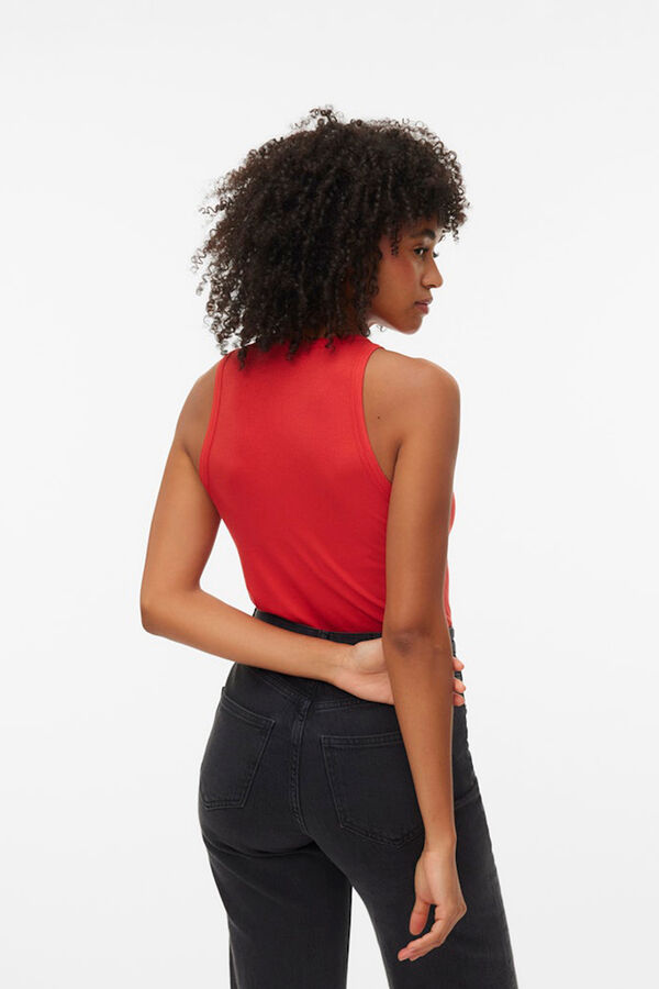 Vero Moda Camiseta sin mangas Rojo