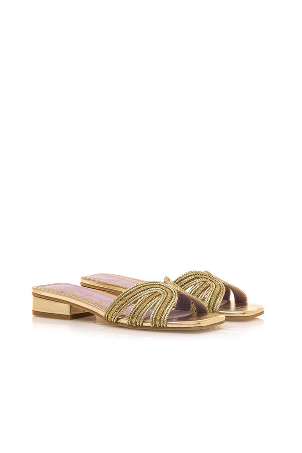 Maria Mare Sandalia plana Dorado