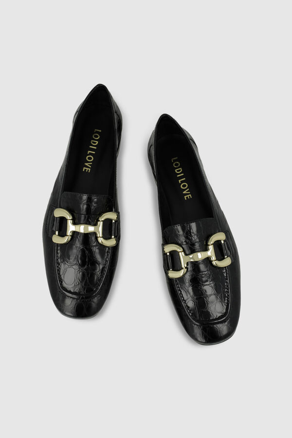 Lodi Mocasines en piel Negro