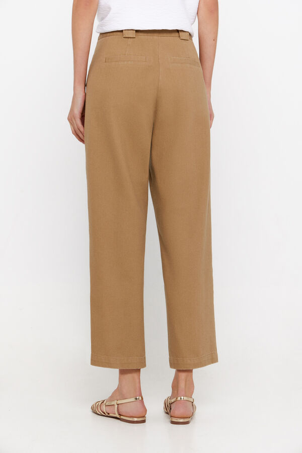 Cortefiel Pantal&oacute;n sarga chino Beige
