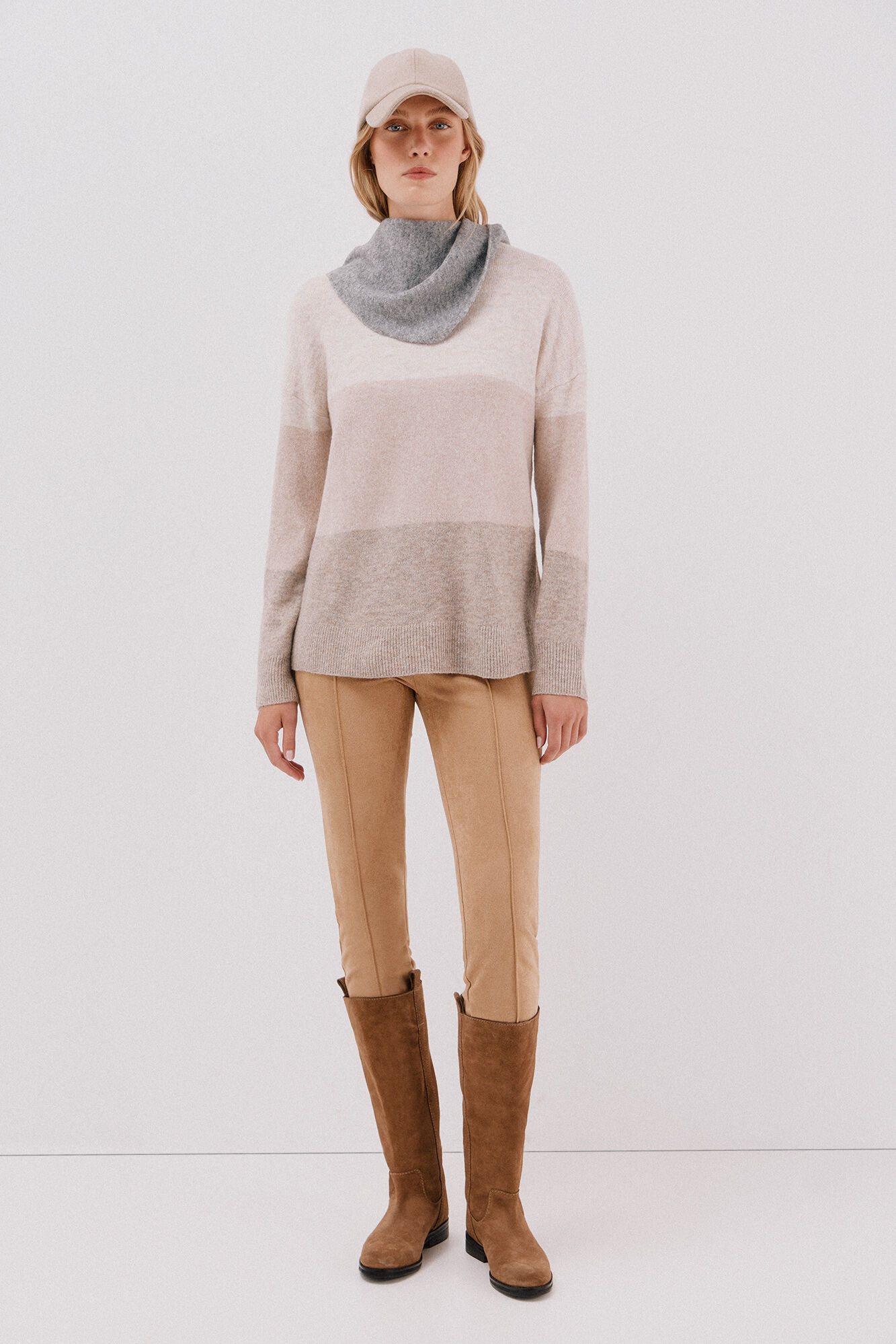 Cortefiel Legging de mujer de efecto ante