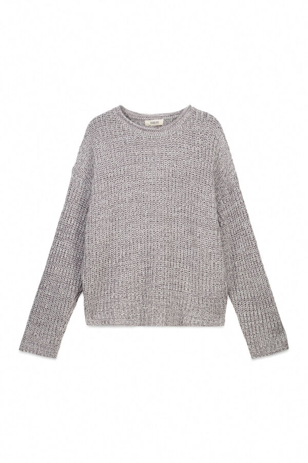 Slowlove Jersey punto perlado Cinzento