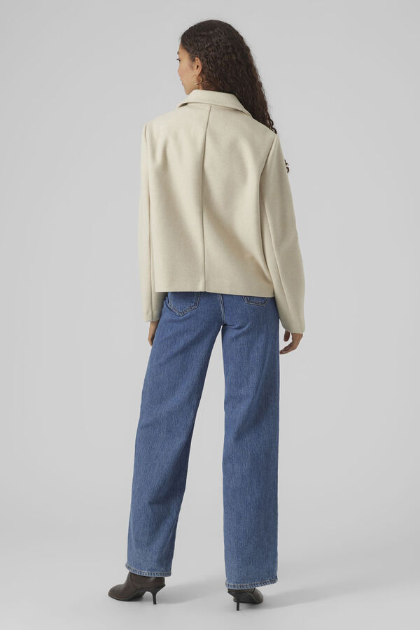 Vero Moda Chaqueta corta con botones de mujer Gris