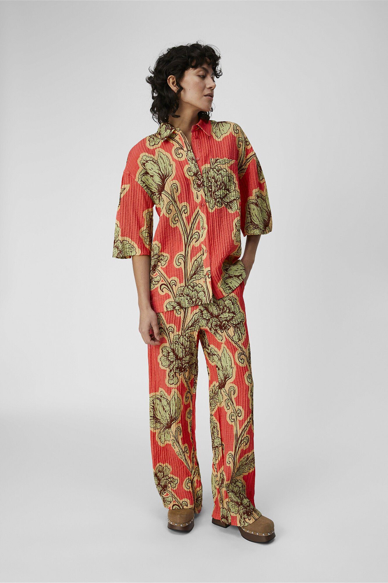 Object Pantal&oacute;n ancho estampado Ecovero