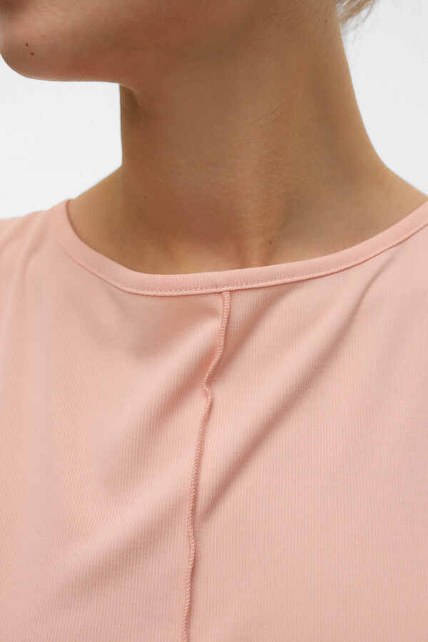 Vero Moda Camiseta de tirantes y cuello barco Rosa