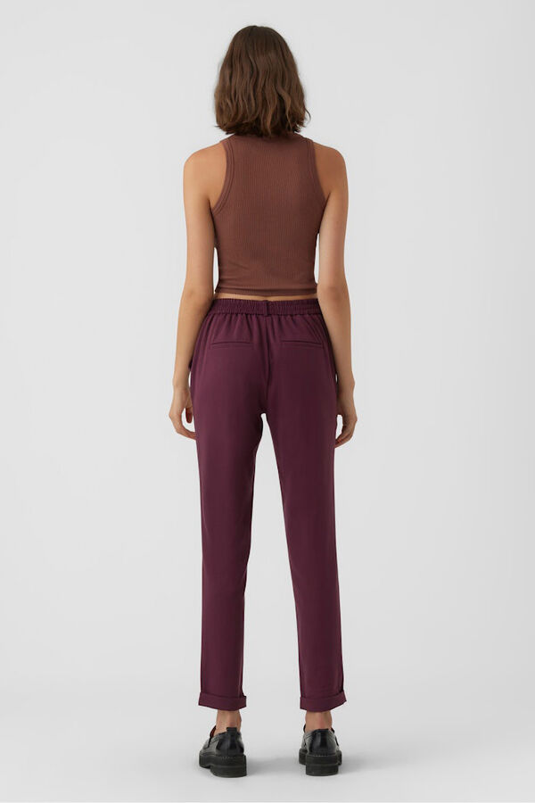 Vero Moda Cal&ccedil;as compridas retas  Roxo