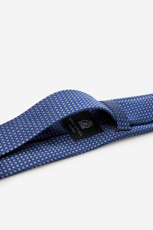 Cortefiel Gravata seda natural Azul