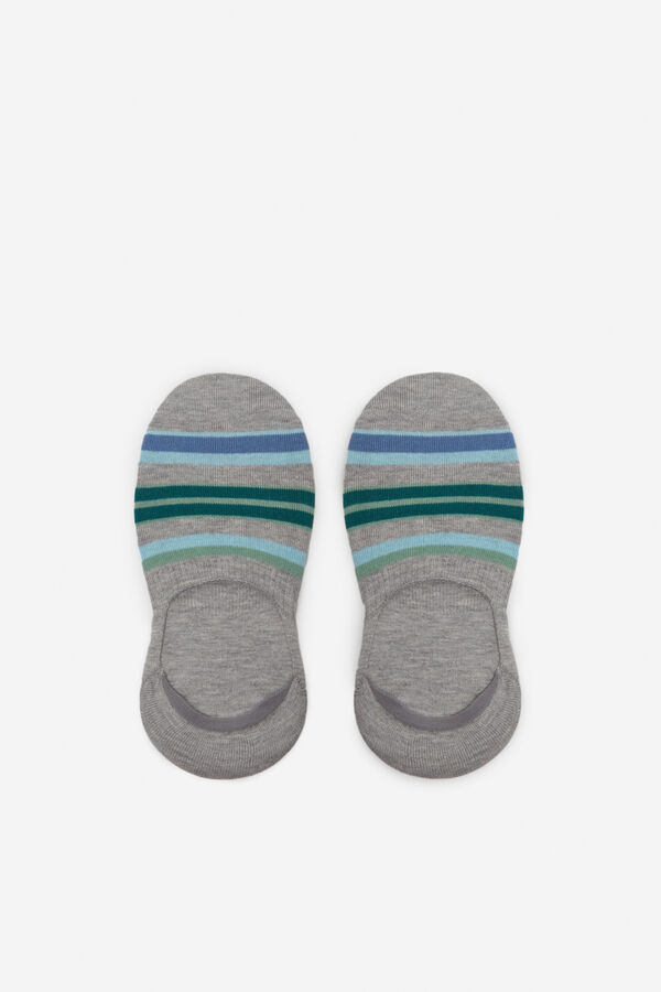 Cortefiel 2 pares calcetines invisibles con coolmax Gris