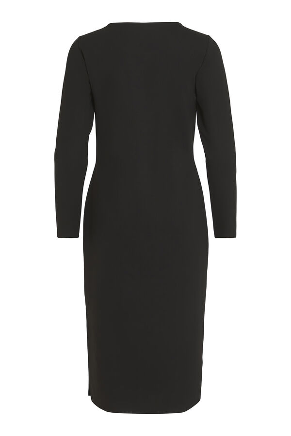 Vila Vestido midi Preto