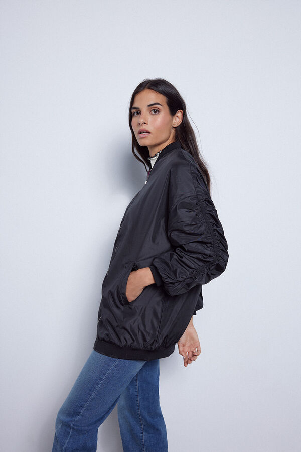 Slowlove Bomber oversize Negro