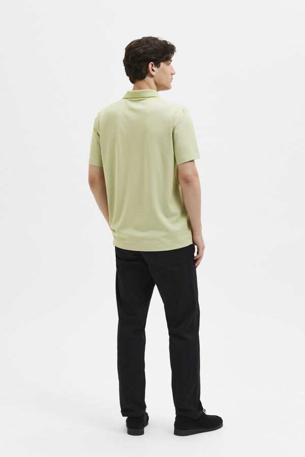 Selected Polo coolmax de algod&atilde;o org&acirc;nico Verde