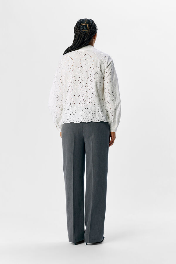 Object Camisa bordado ingl&eacute;s Blanco