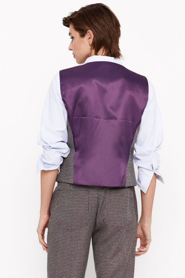 Cortefiel Colete aos quadrados Multicolorido