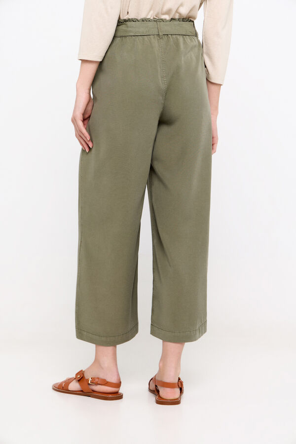 Cortefiel Cal&ccedil;as fluidas palazzo fit Verde